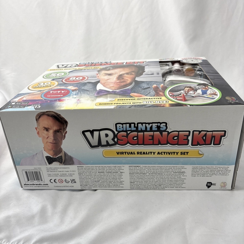 Abacus‎ Bill Nye's VR Science Kit Virtual Reality Activity Set 50Pc New Open Box - Picture 3 of 6